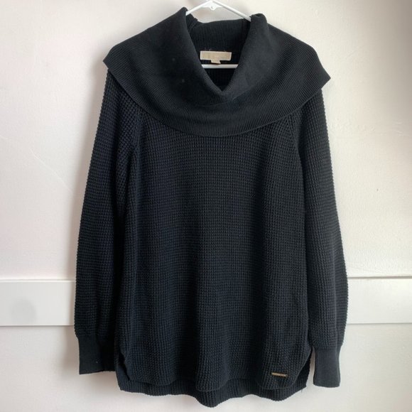 MICHAEL Michael Kors Sweaters - MICHAEL Michael Kors Black Long Sleeve Cowl Neck Sweater